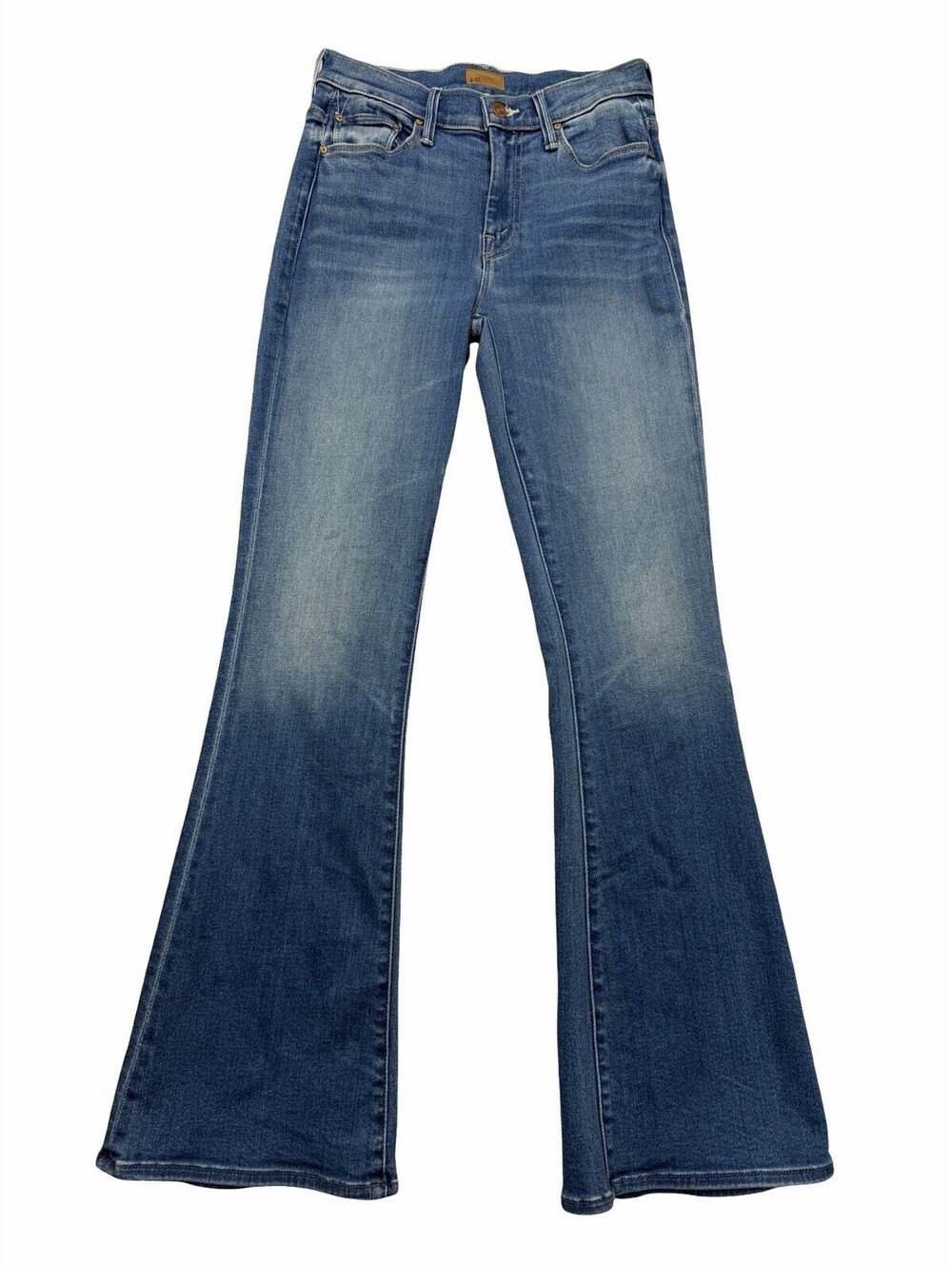 Mother The Weekender Flare Jeans Layover Mid Wash Size 25 W
